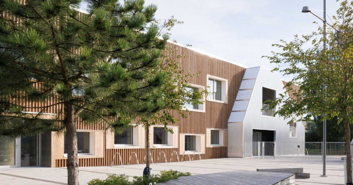 MADE arhitekti's kindergarten in latvia is the baltic states’ first public passive house building