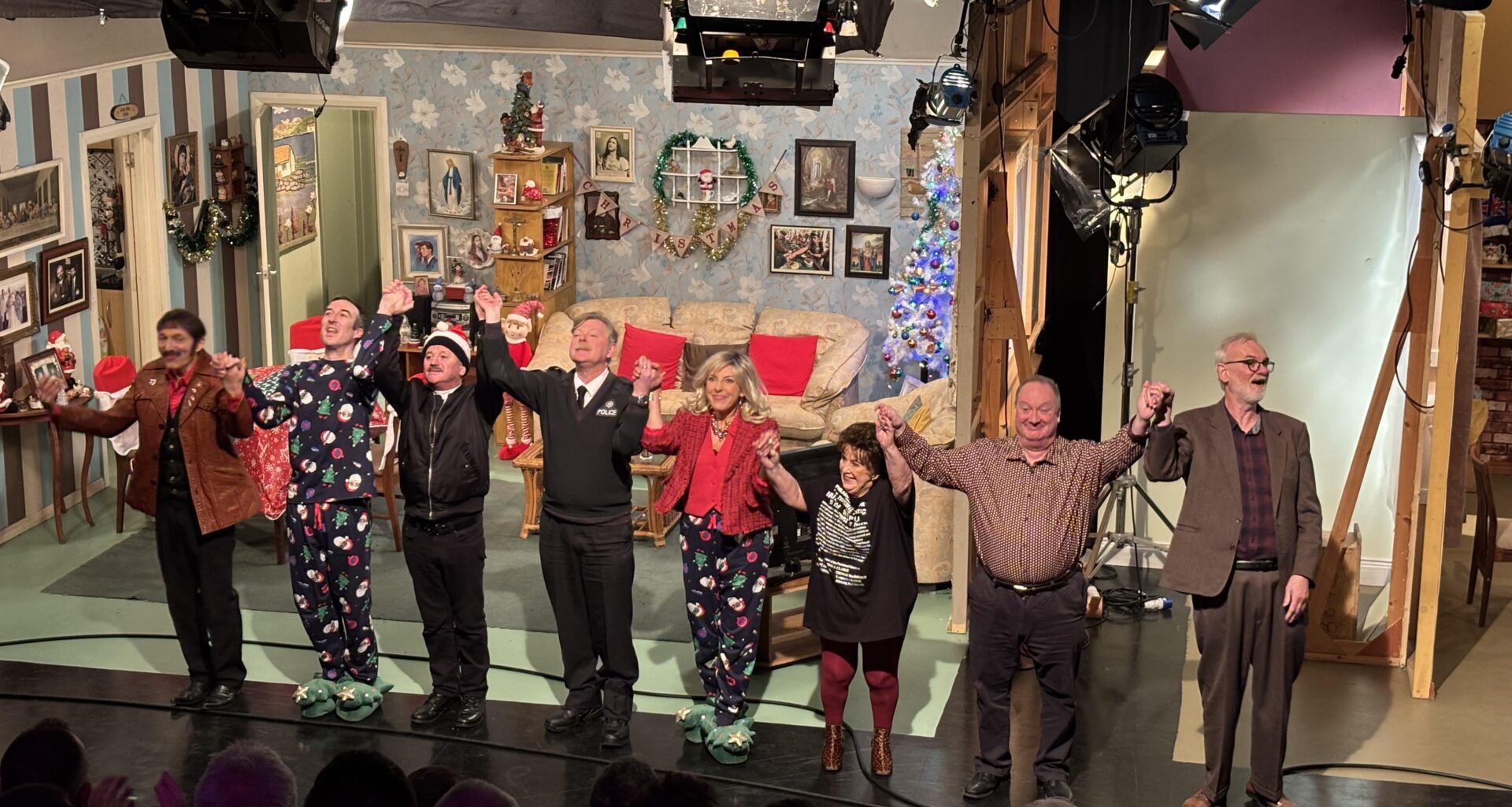 Went to the filming of the Give My Head Peace Christmas special tonight