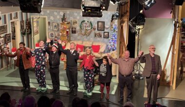 Went to the filming of the Give My Head Peace Christmas special tonight