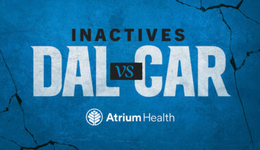 Week 15 Inactives vs. Dallas
