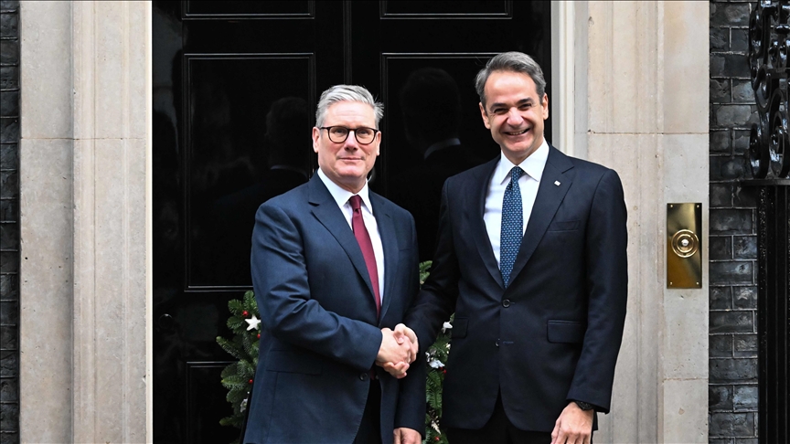 British, Greek premiers discuss bilateral ties, illegal immigration, global conflicts