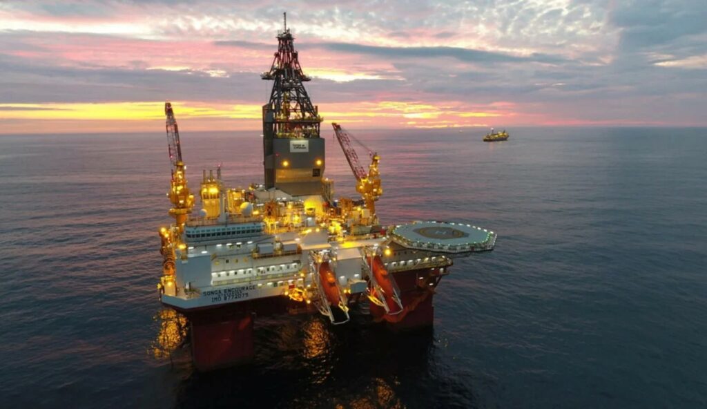 Transocean rig undertaking drilling ops at field offshore Norway