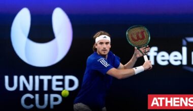 United Cup: Ήττες για Τσιτσιπά και Σάκκαρη, εκτός η Ελλάδα