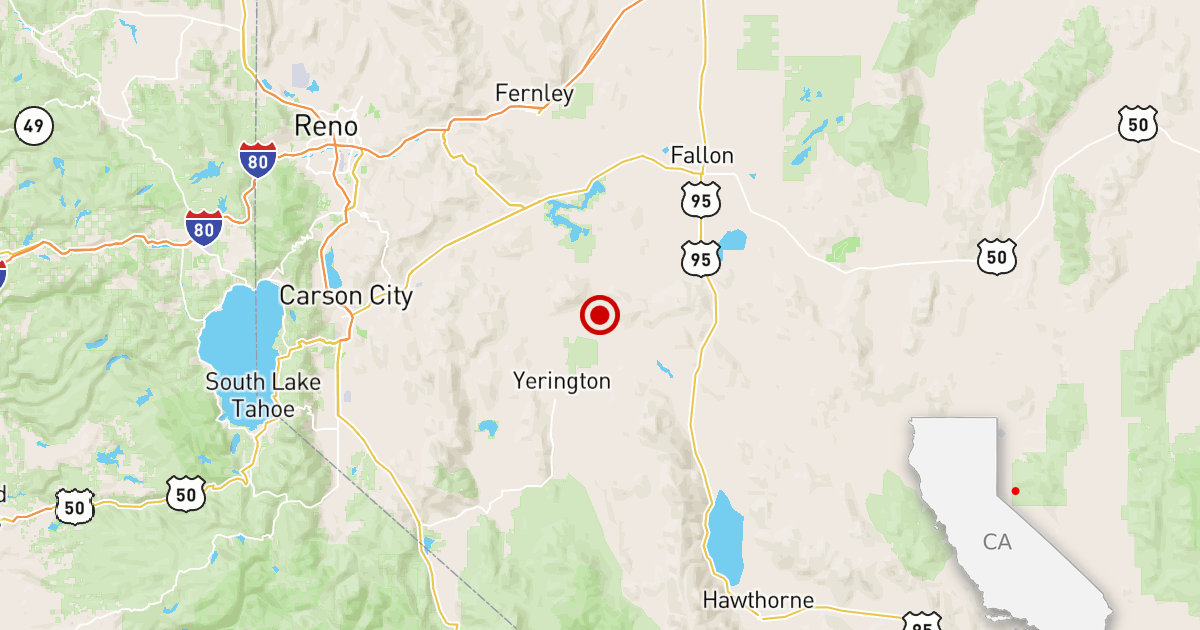 Central California shakes in magnitude 5.5 Nevada earthquake