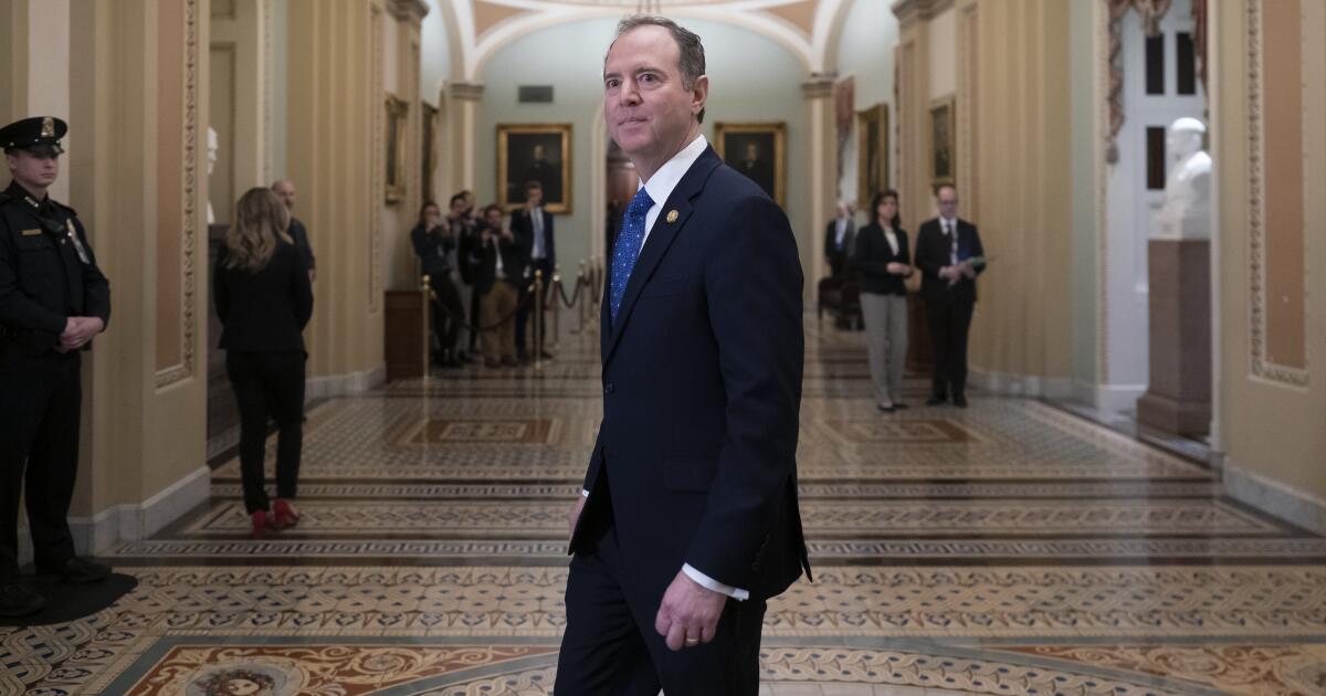 Schiff opposes a pardon from Biden as Trump again talks of jail time