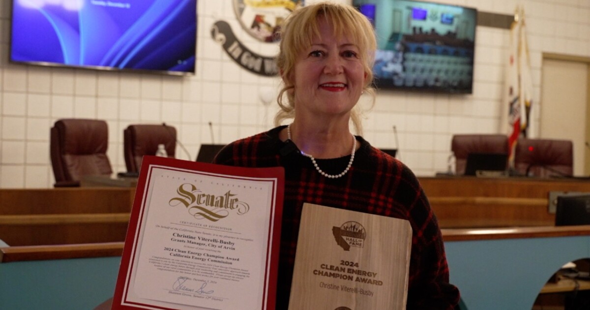 Arvin's grants manager honored as 2024 Clean Energy Champion