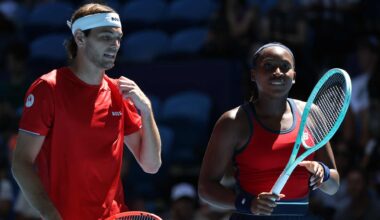 Taylor Fritz and Coco Gauff defeat Ivan Dodig and Petra Marchinko at the United Cup in Perth.