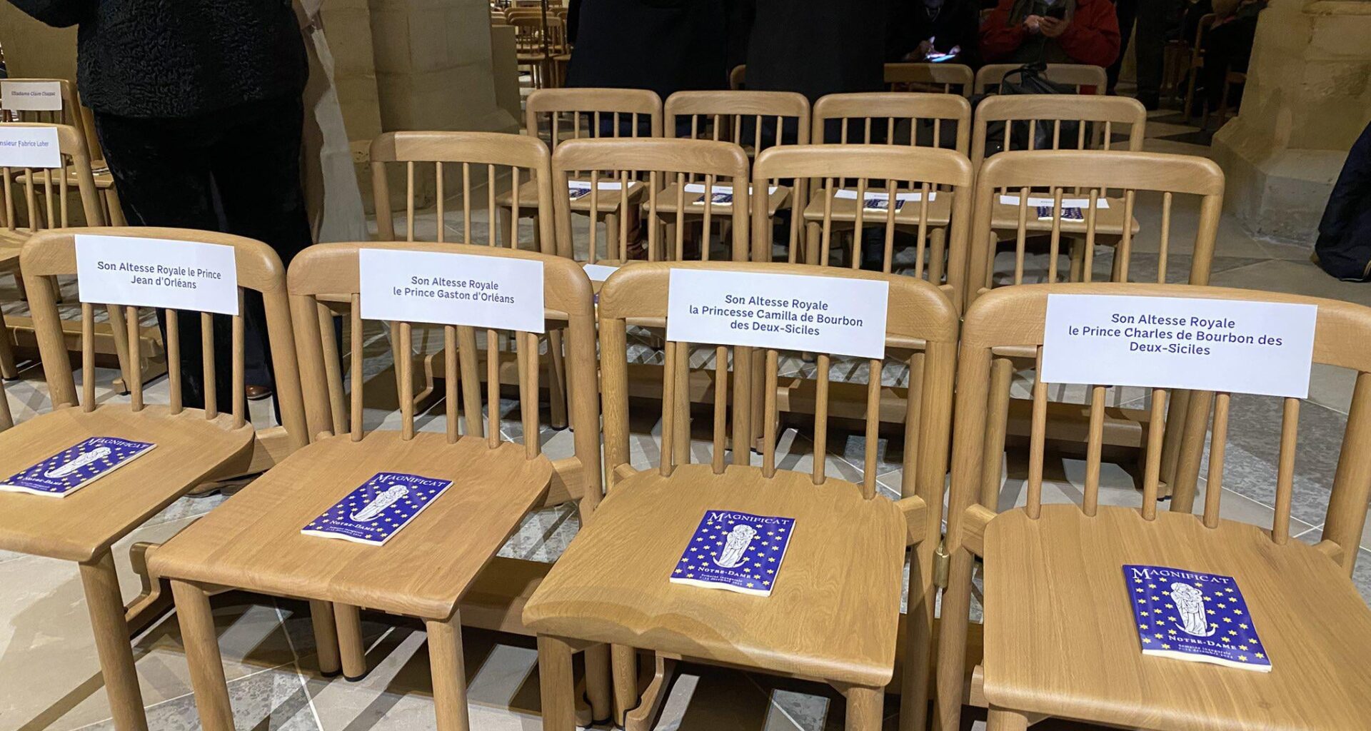 Les descendants de familles royales étaient au premier rang à la cérémonie de réouverture de Notre-Dame de Paris