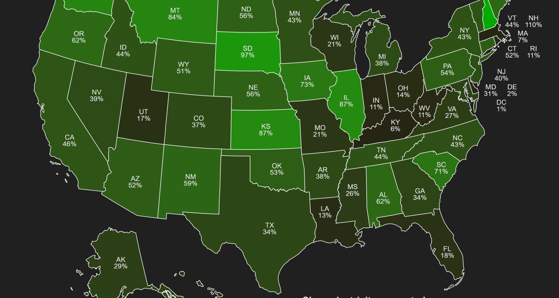 [OC] US states and clean electricity: Who's pulling their weight?