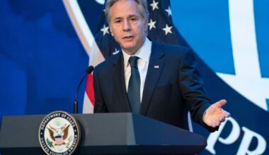 Blinken heads to final NATO foreign ministers meeting of Biden administration with Ukraine in focus