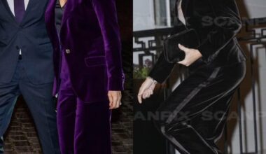 Velvet suits are back in fashion