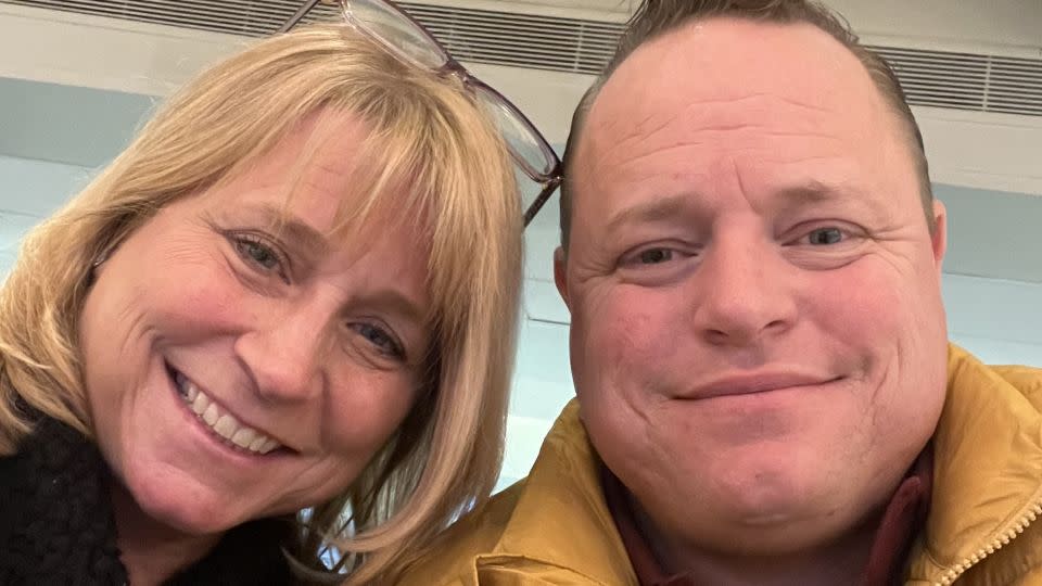 Sandy Nawrocki, pictured with her son Corey in an undated photo, says she was trolled on social media after sharing news of his death. - Sandy Nawrocki