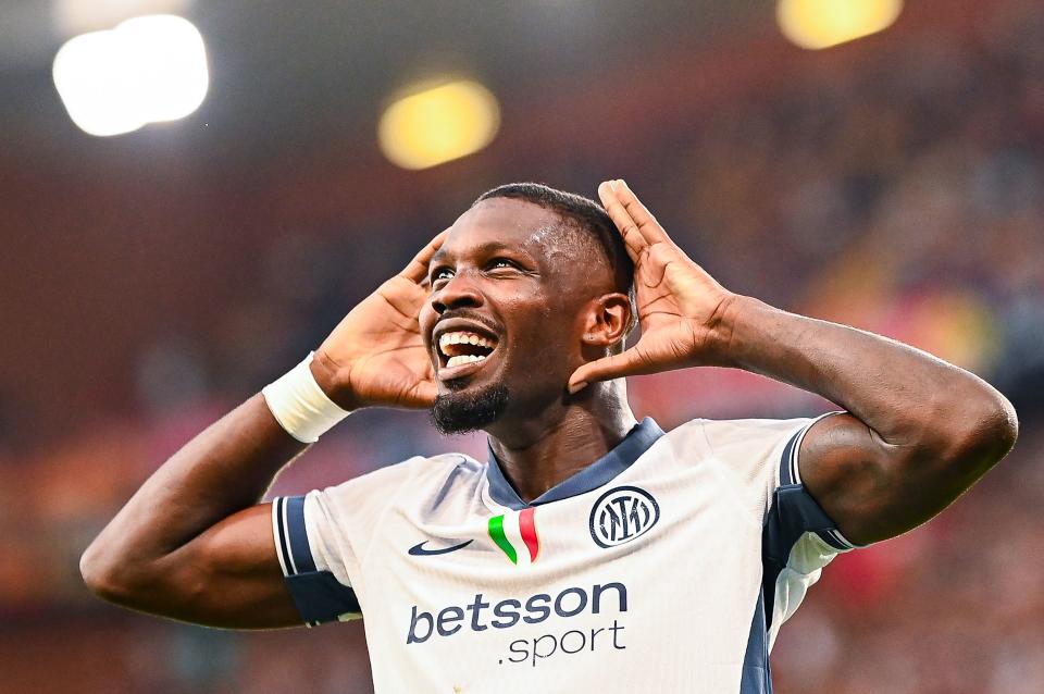 Photo – France FIFA World Cup Star Celebrates Venezia 0-1 Inter Milan Serie A Win