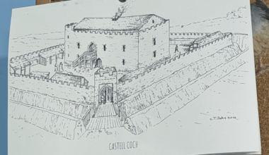 Found a cool drawing! But...what castell is this? The picture says "Castell Coch", which it obviously does not look like. I couldn't find anything reputable online either. Found the drawing around Pembrokeshire area.