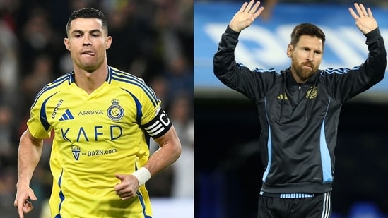 Cristiano Ronaldo once again fell victim to 'Lionel Messi' chants.