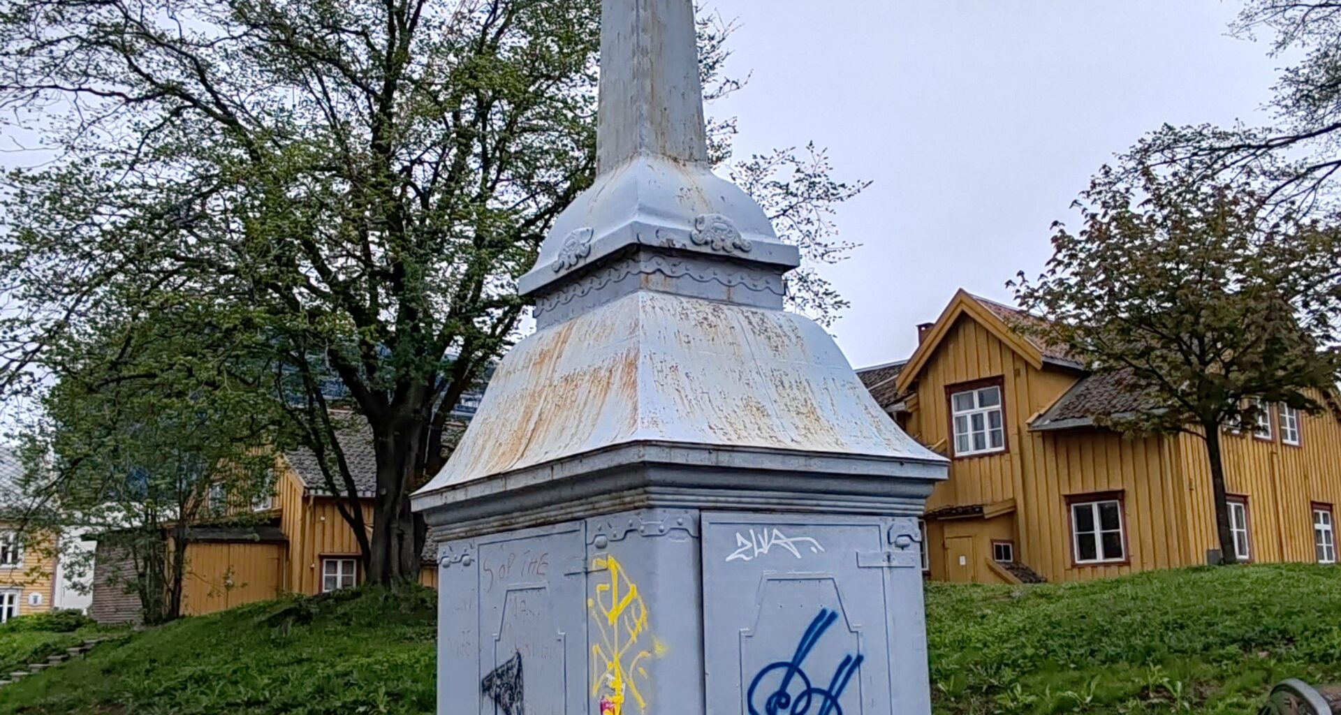 Tromso, Norway,old telegraph mast.