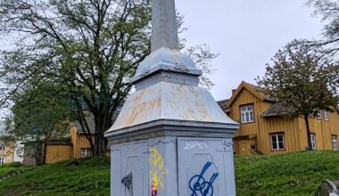 Tromso, Norway,old telegraph mast.