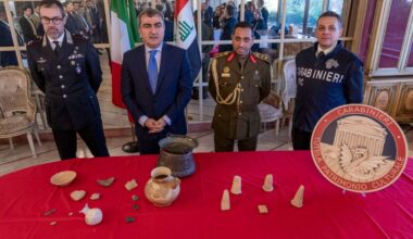 Video. Italy returns ancient Iraqi artefacts seized from illegal traffickers