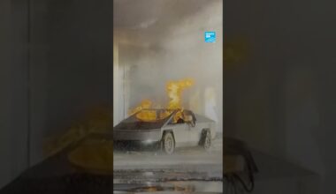 💥 Un véhicule Cybertruck de #Tesla devant un hôtel #Trump à Las Vegas  • FRANCE 24