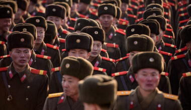 North Korean troops