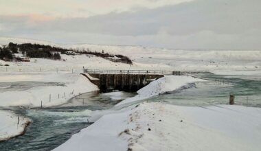 Hvítá River Overflows Its Banks