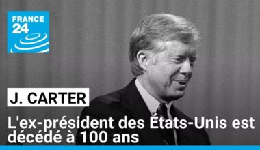 L'ancien président américain Jimmy Carter est mort à l'âge de 100 ans • FRANCE 24