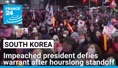 South Korea's impeached president defies warrant after hourslong standoff • FRANCE 24 English