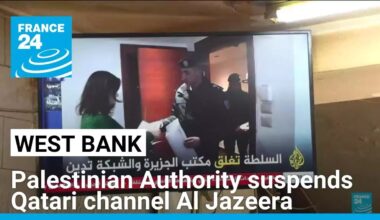 Palestinian Authority suspends Qatari channel Al Jazeera in West Bank • FRANCE 24 English