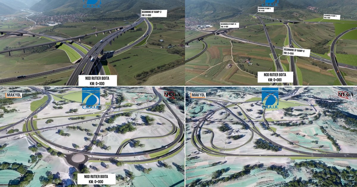 Autostrada Sibiu-Pitești: „Cel mai complex nod rutier din România”, la intrarea nordică pe Valea Oltului