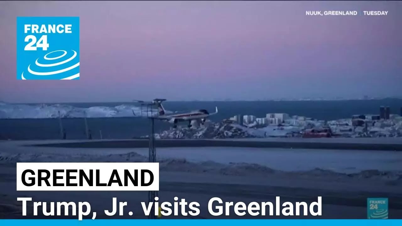 Trump, Jr. visits Greenland as Trump doubles down on acquiring island • FRANCE 24 English