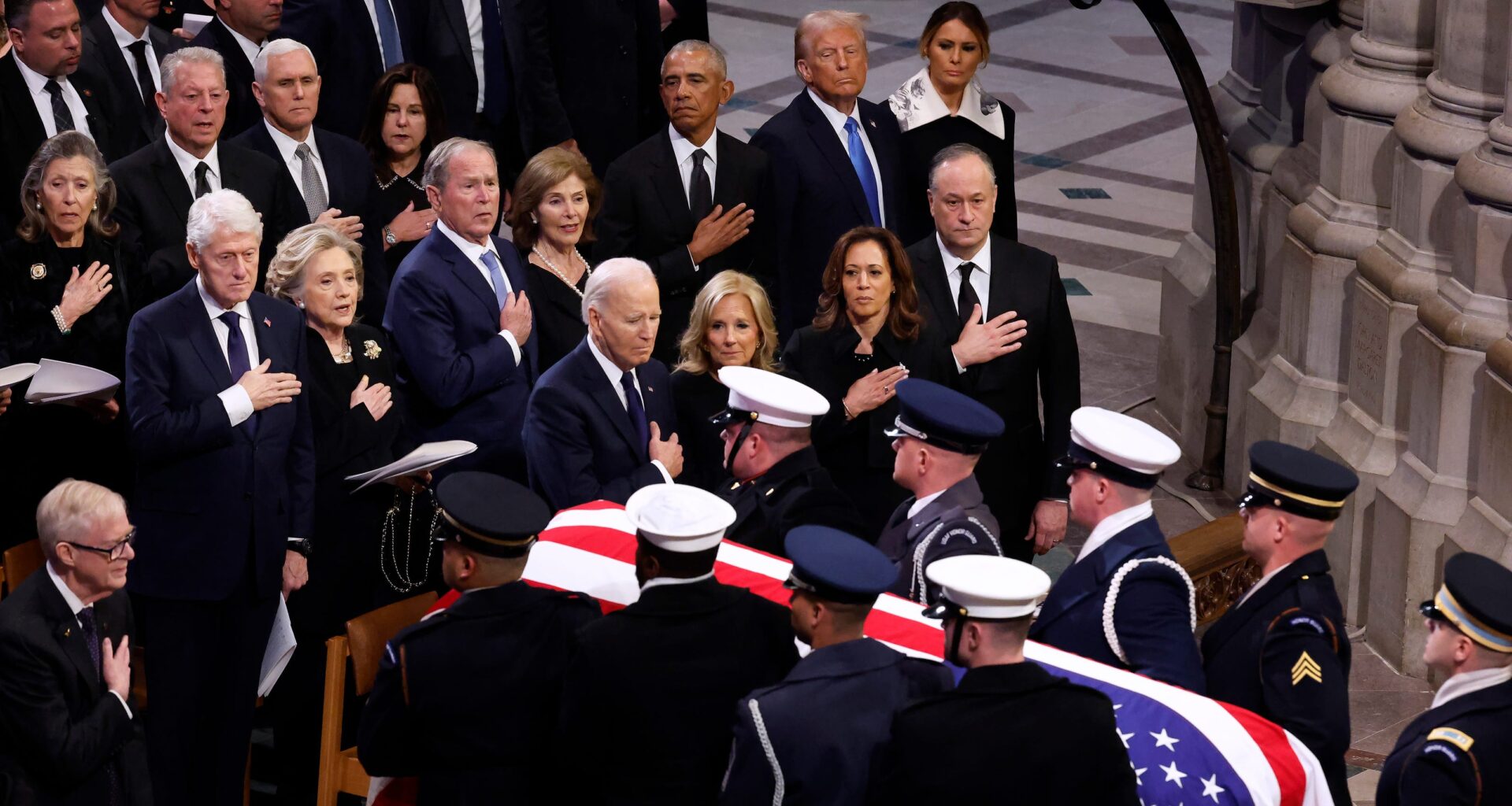 Kamala Harris posts Jimmy Carter funeral photo with notable exclusion