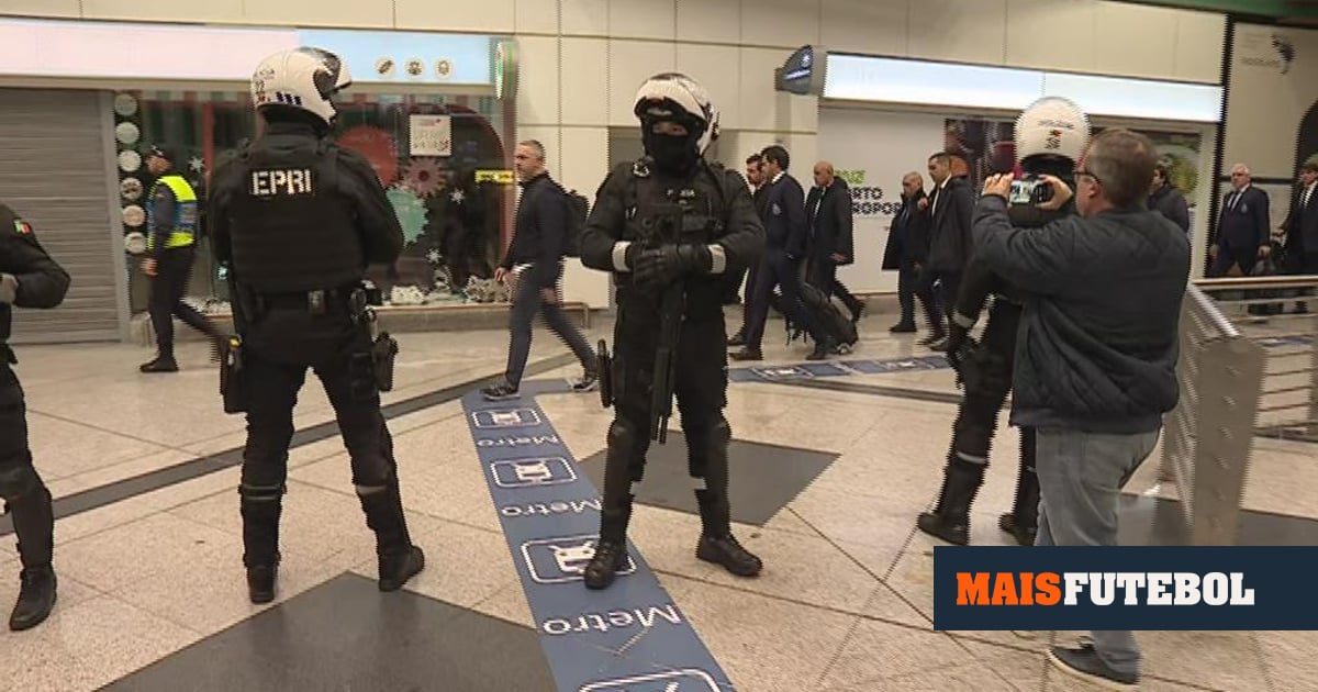 Forte aparato policial para escoltar a saída do FC Porto do aeroporto - Maisfutebol