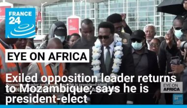 Exiled opposition leader returns to Mozambique and says he is president-elect • FRANCE 24 English