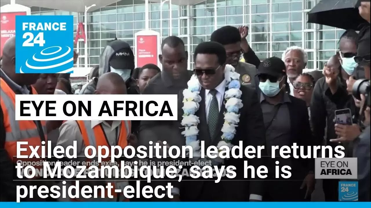 Exiled opposition leader returns to Mozambique and says he is president-elect • FRANCE 24 English
