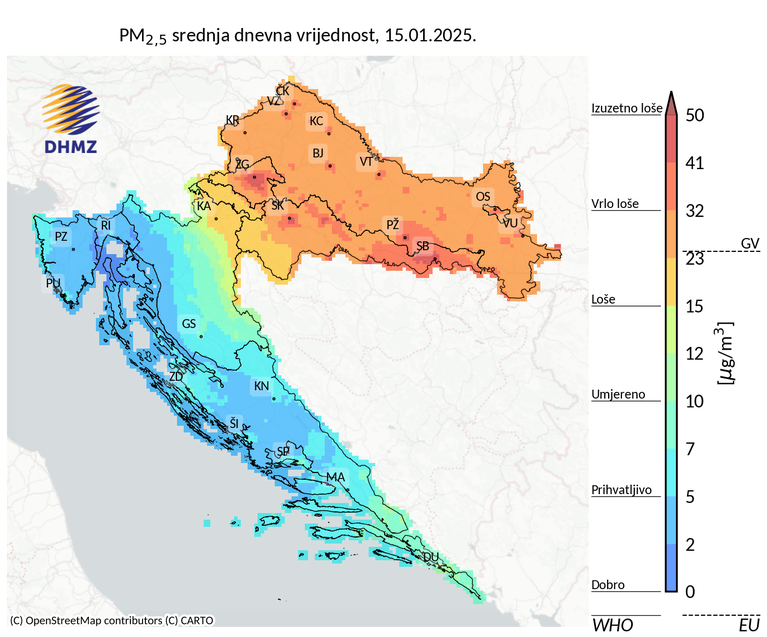 croatian air quality forecast