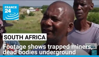 Footage shows trapped miners, dead bodies underground after South Africa raid • FRANCE 24 English