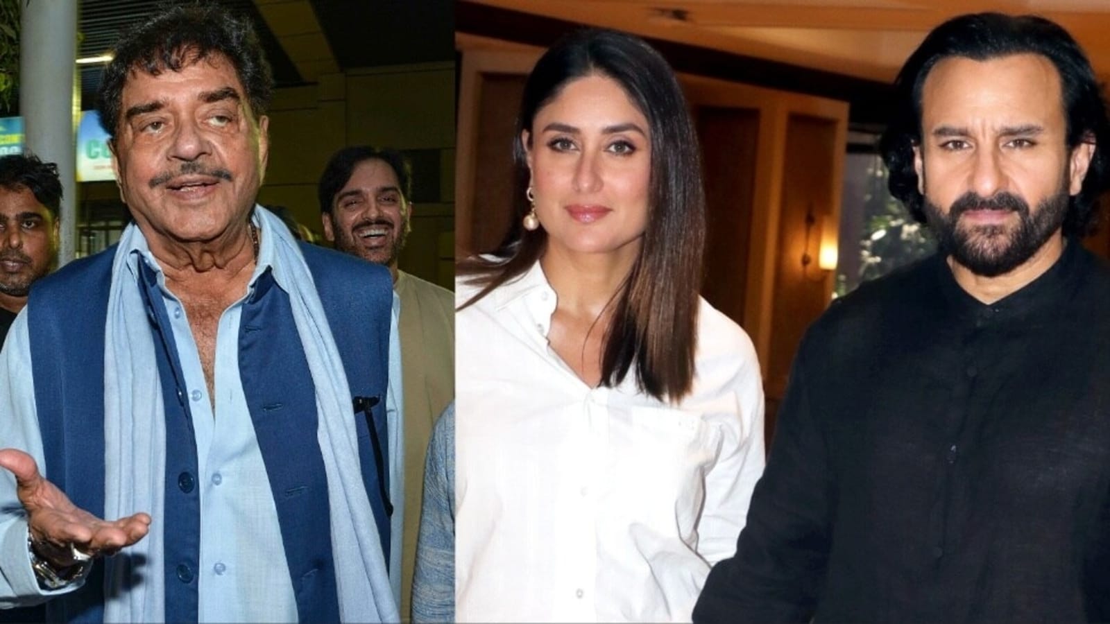 Shatrughan Sinha reacts to knife attack on Saif Ali Khan, shares his AI pic from hospital with Kareena Kapoor. See post | Bollywood