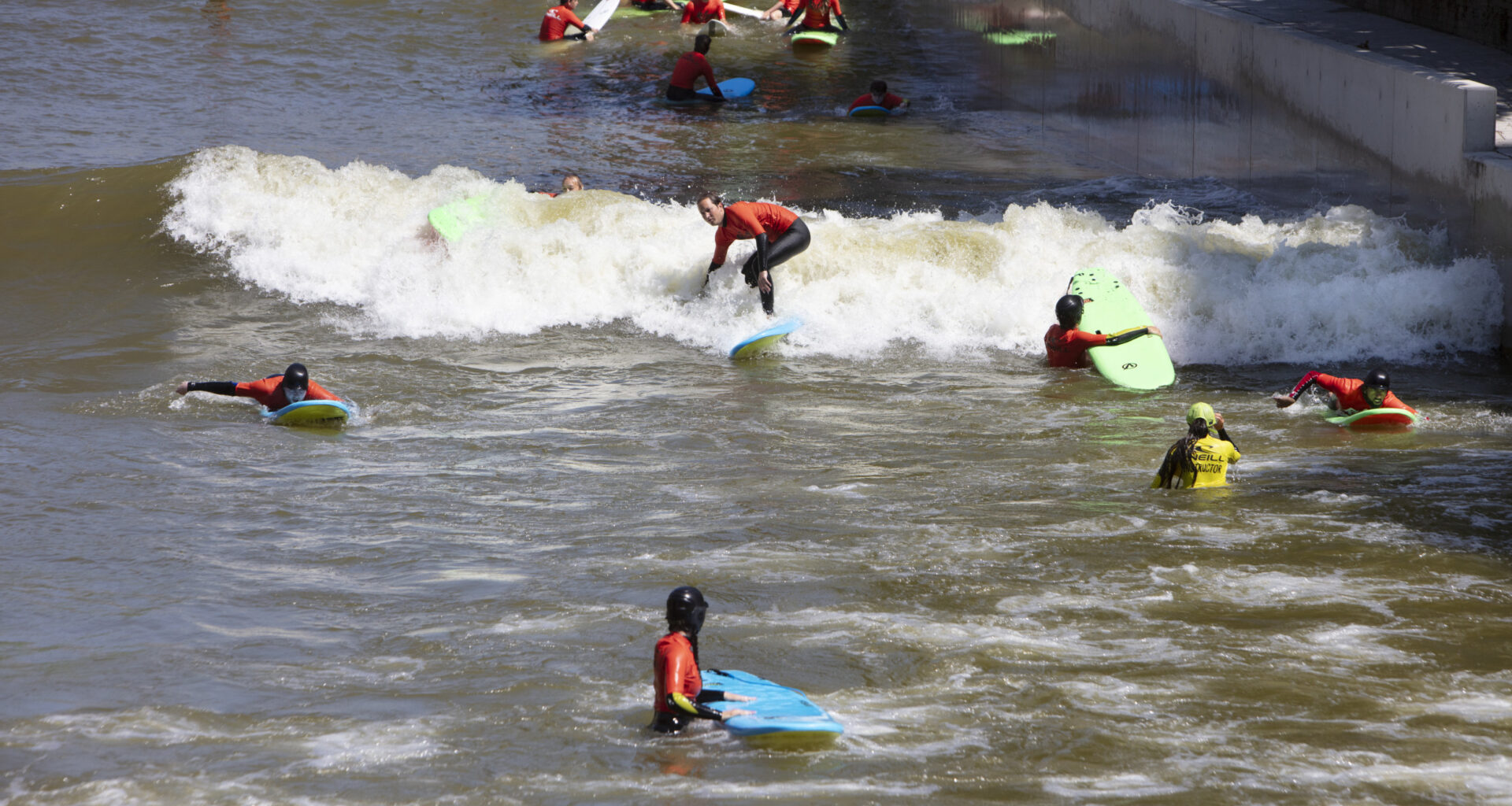 The RiF010 wave pool in Rotterdam, Netherlands.