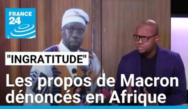 "On a oublié de nous dire merci" : les propos de Macron dénoncés en Afrique • FRANCE 24