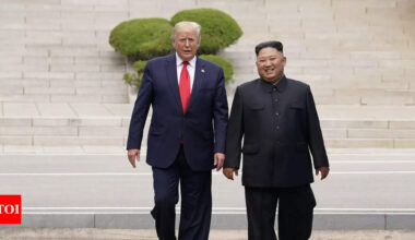 'How's Kim Jung Un doing?': Donald Trump asks troops stationed in South Korea on his first day of presidency