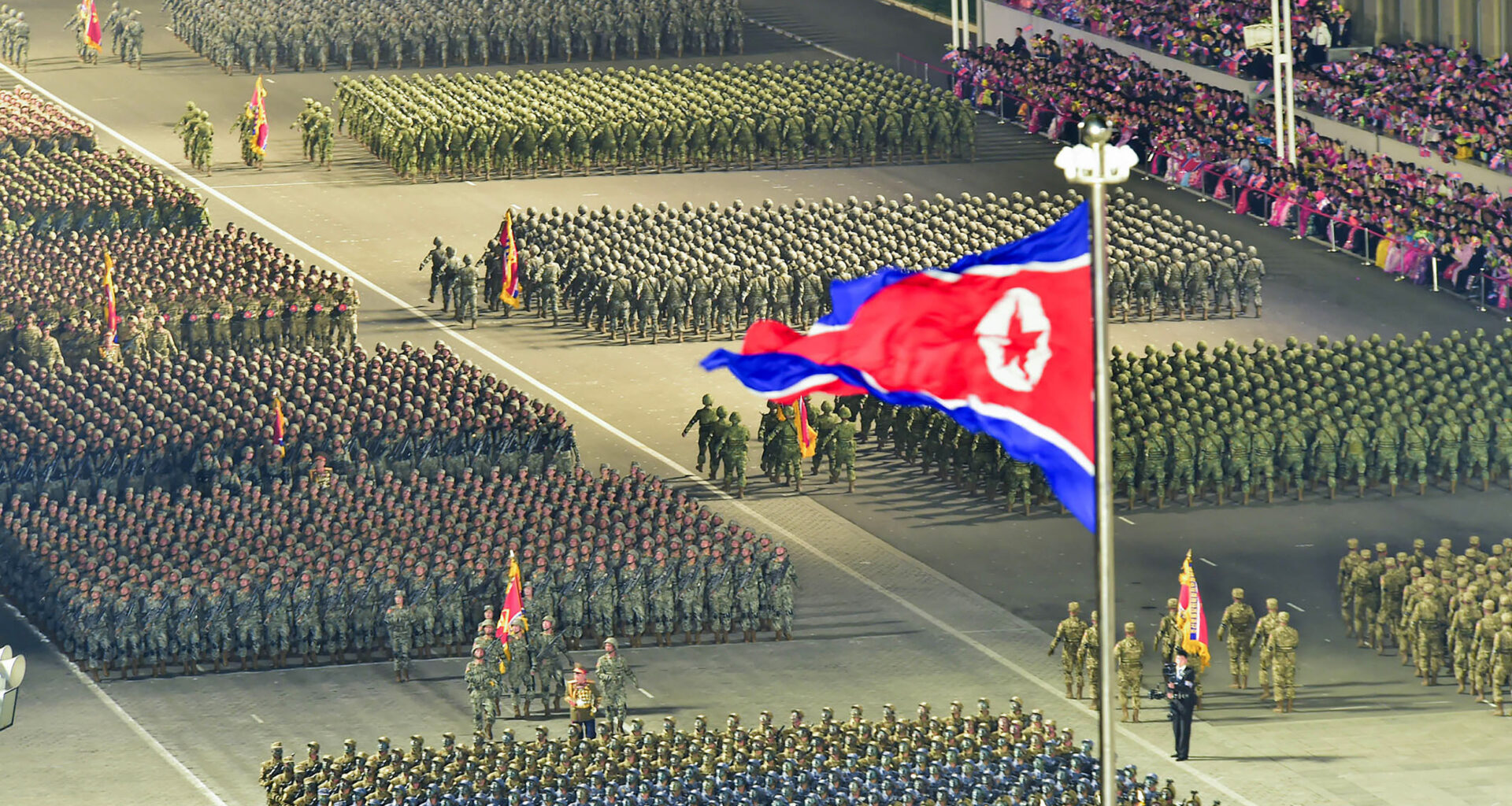 North Korean Troops in Military Parade
