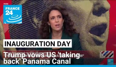 Inauguration Day: Trump vows US 'taking back' Panama Canal • FRANCE 24 English