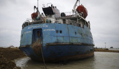 A Russian Oil Tanker Near Krasnodar