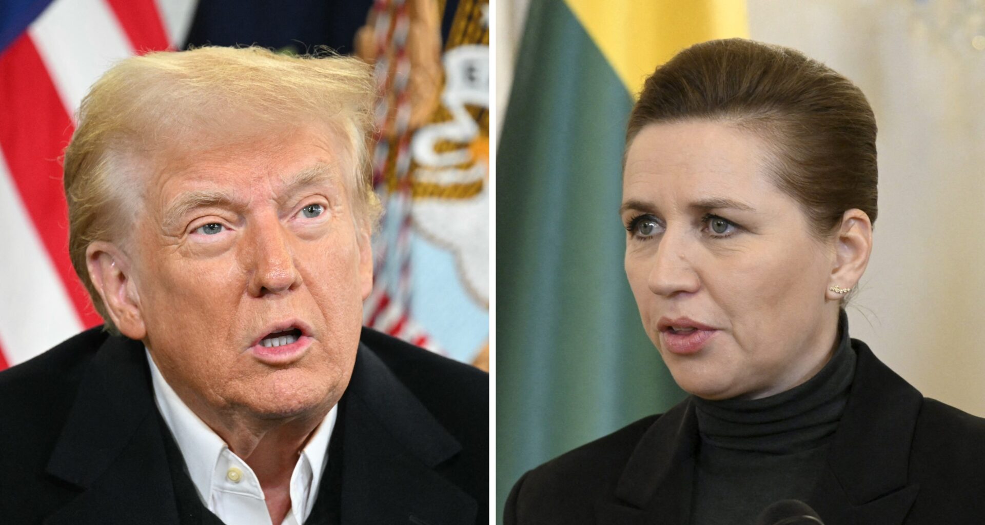 Donald Trump Mette Frederiksen