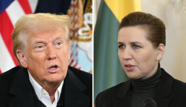 Donald Trump Mette Frederiksen