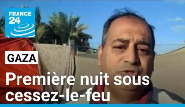 "On a dormi profondément" : à Gaza, une première nuit "sans bombe" depuis 15 mois • FRANCE 24