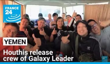 Yemen's Houthis release crew of Galaxy Leader after more than a year • FRANCE 24 English