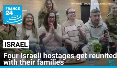 'A moment of pure joy' : four Israeli hostages get reunited with their families • FRANCE 24