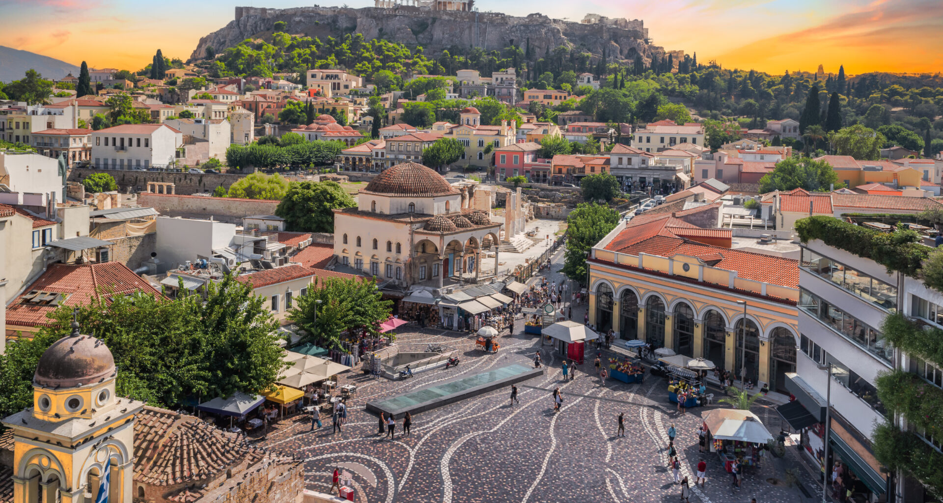 Aerial view of Athens, Greece