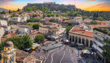 Aerial view of Athens, Greece